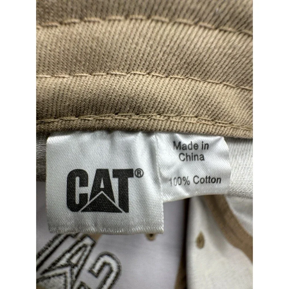 CAT Strapback Baseball Cap Multicolor OS Adjustable Camouflage Vented Holes